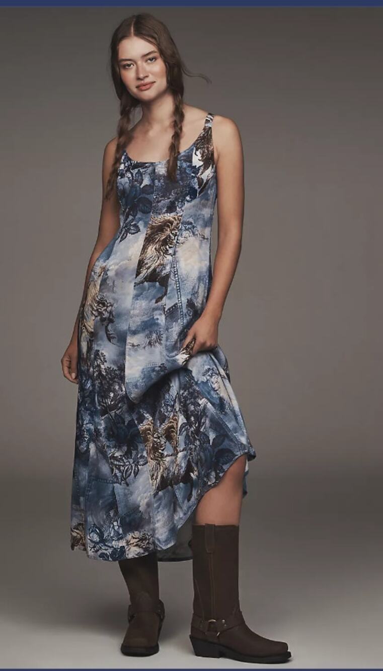 New Pilcro Sleeveless Scoop-Next Midi Dress - XS